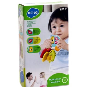 اسباب بازی جغجغه دندانگیر موزیکال طرح جاکلیدی هولی تویزHola Toys مدل A8996 _اسباب بازی نوزادی